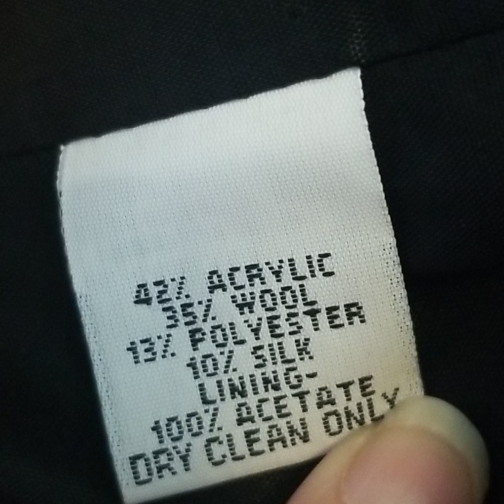 Talbots Black White Speckled Single Button Blazer - image 8